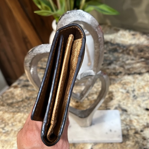 MCM EUC Metallic Bronze Visetos Coated Canvas Trifold Compact Wallet - Picture 9 of 9